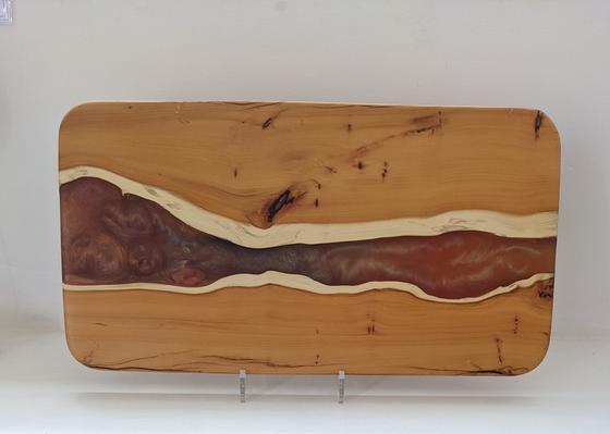 Yew and Resin Serving Board