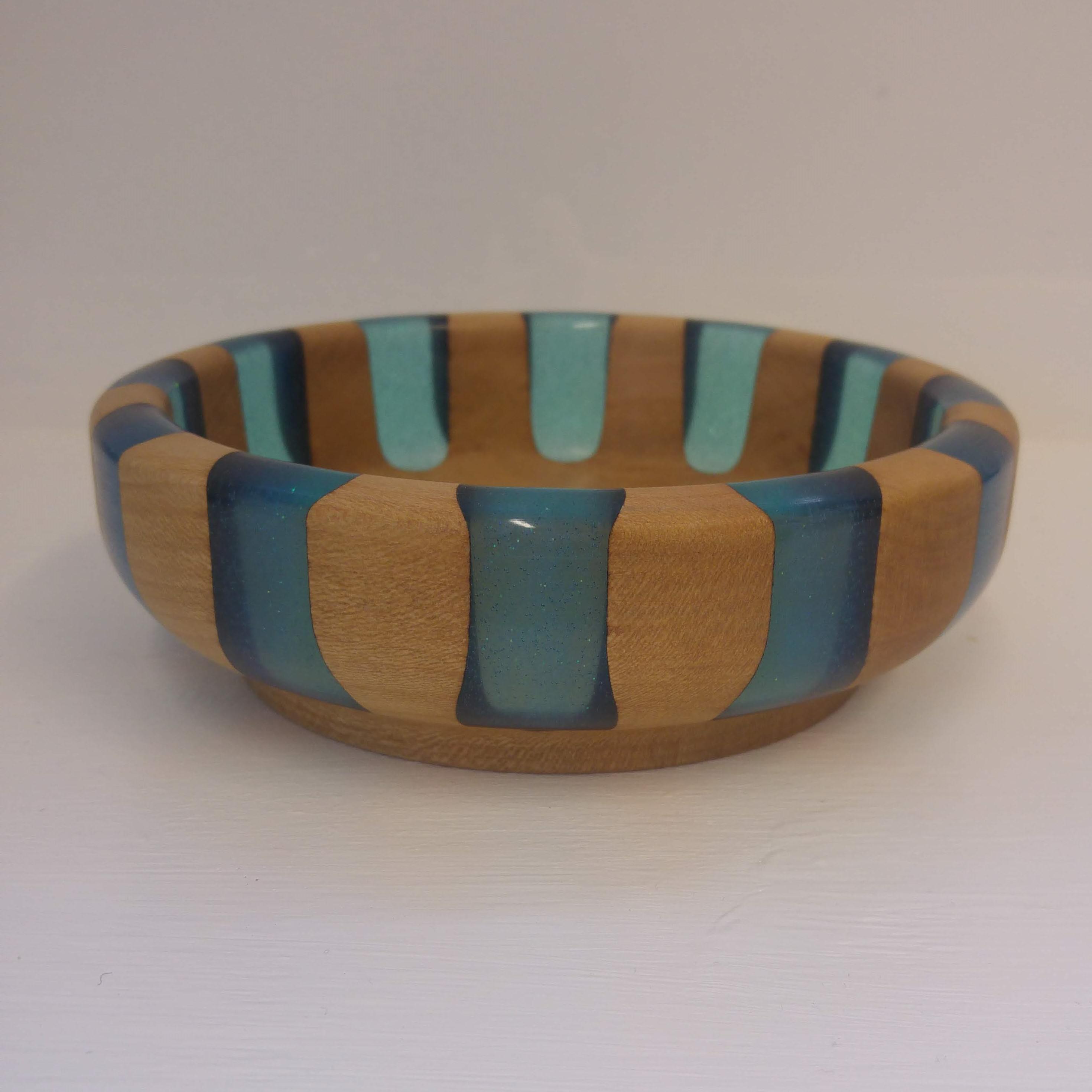 Ash and Turquoise Resin Dish