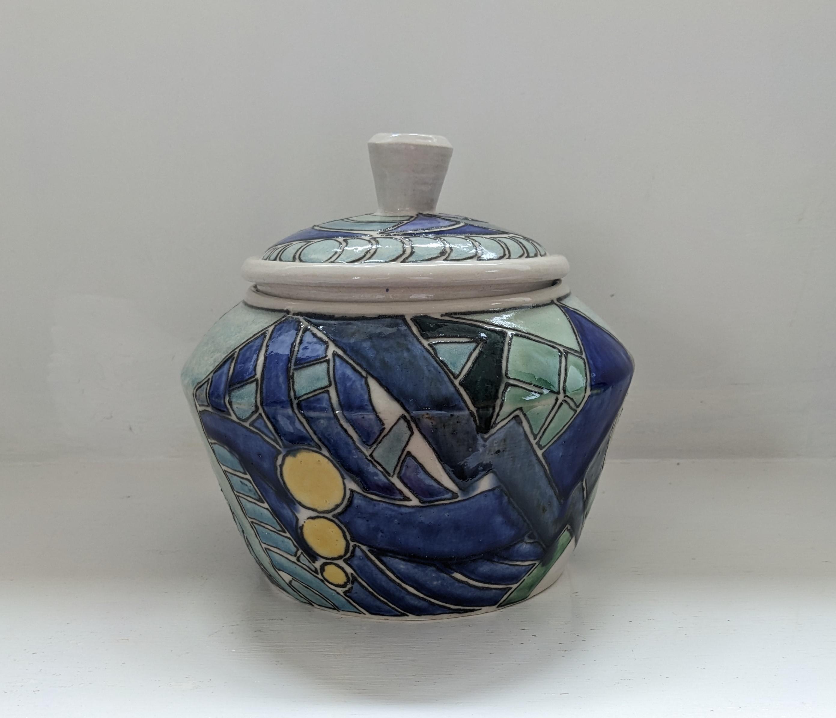 Aztec Lidded Jar