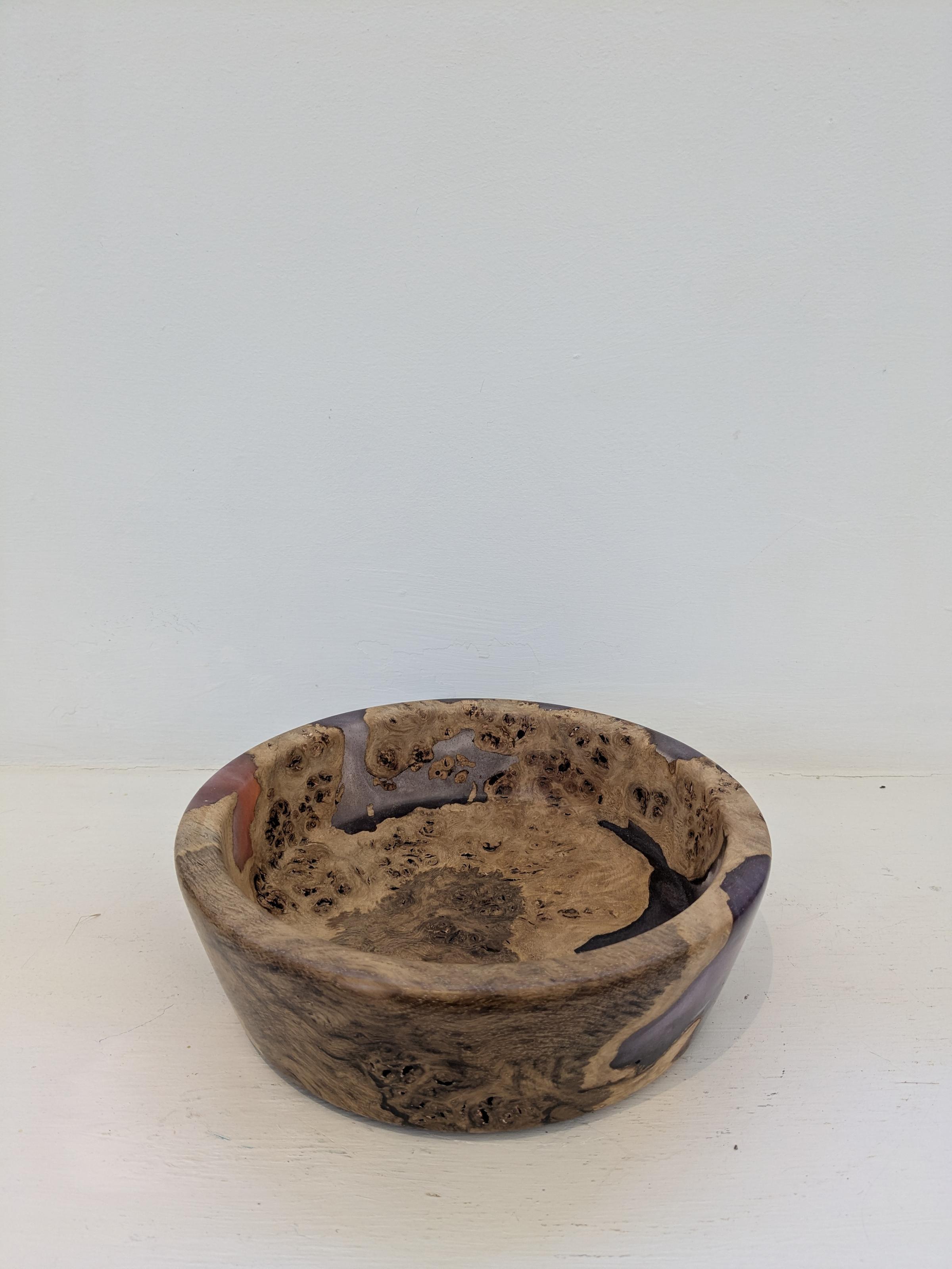 Oak Burr and Resin Bowl