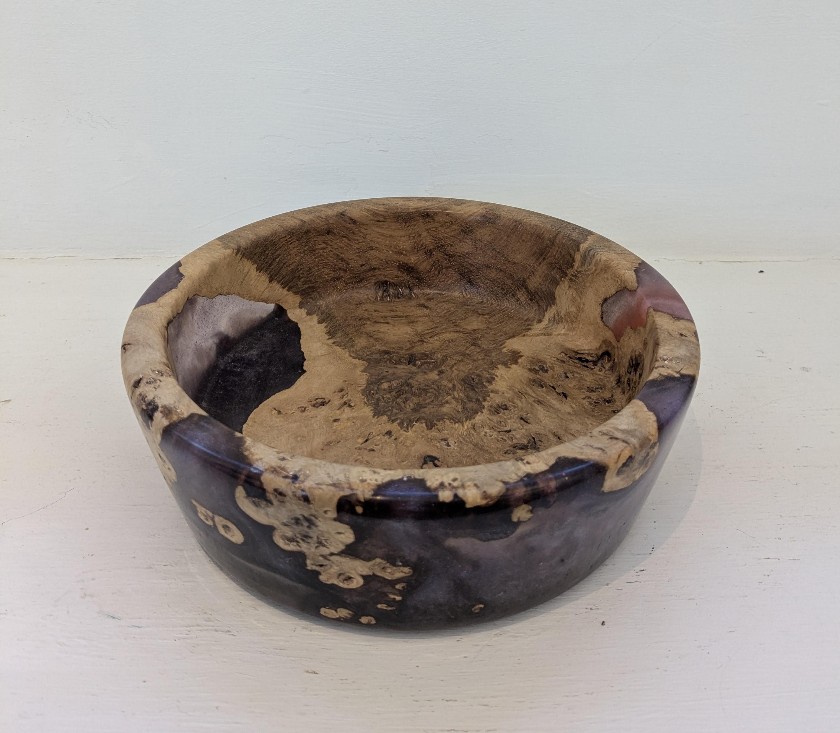 Oak Burr and Resin Bowl