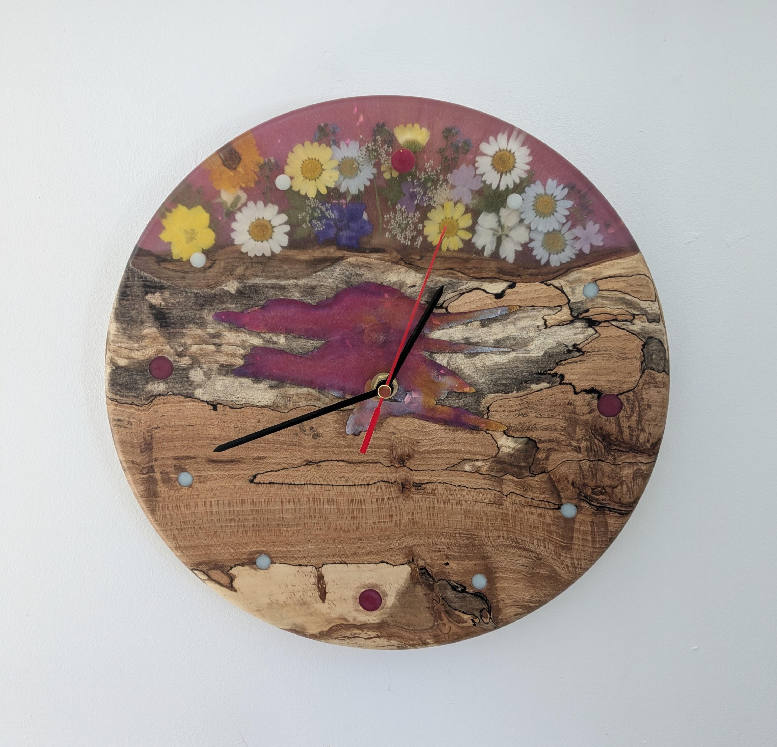 Floral Days Clock