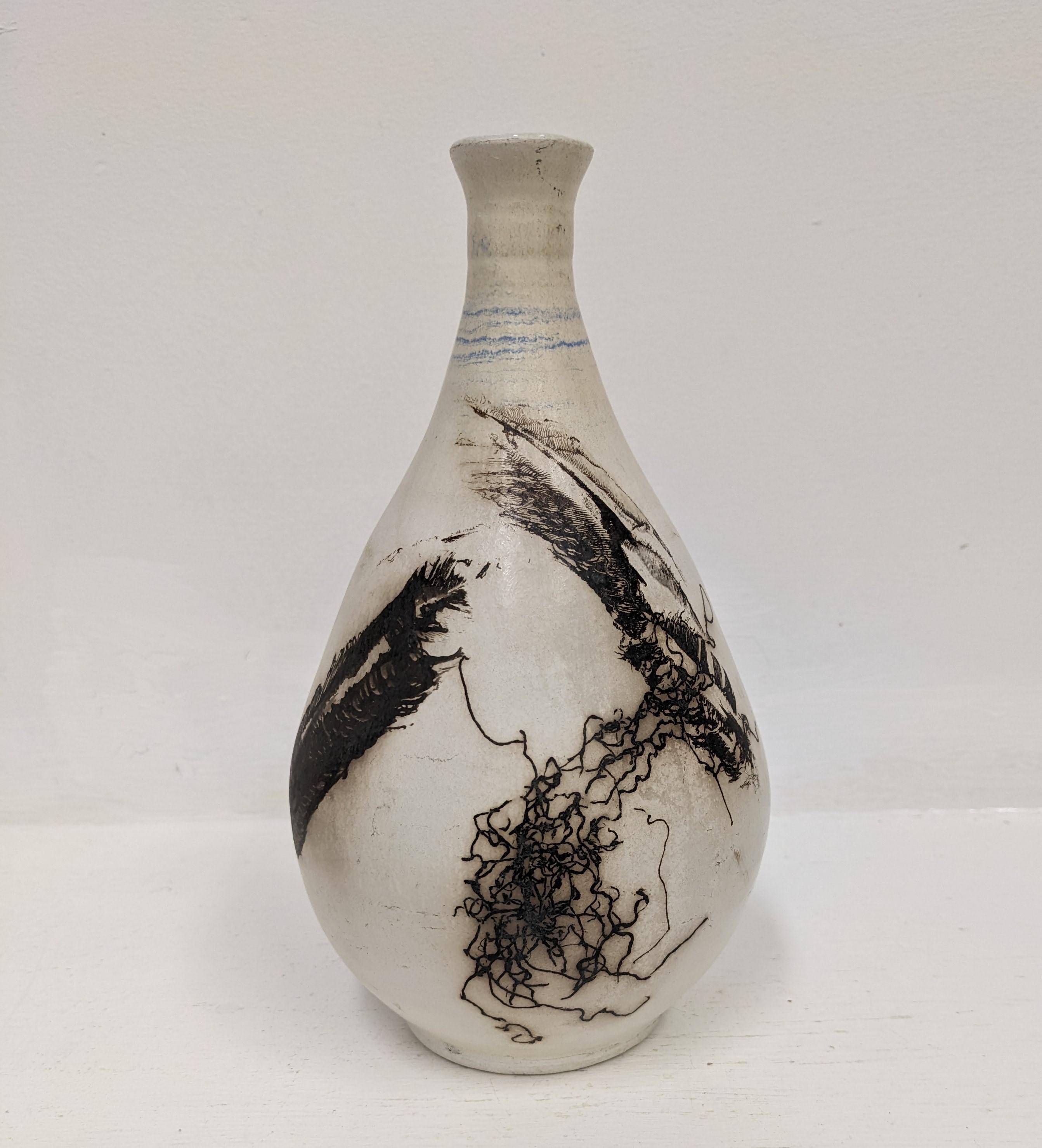 Vase with White