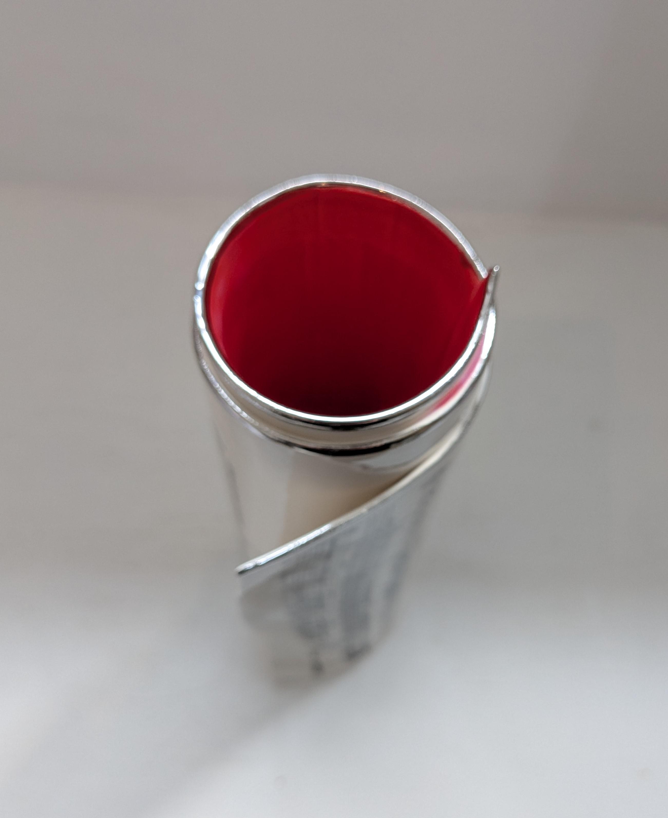 Extra Large Red Music Scroll Bud Vase