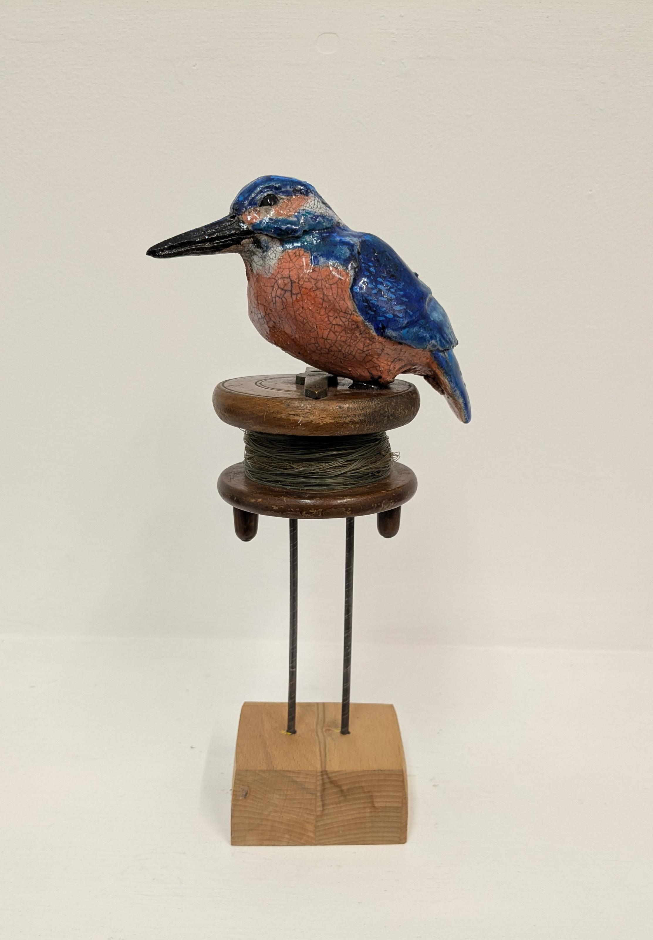 Kingfisher on Fishing Reel