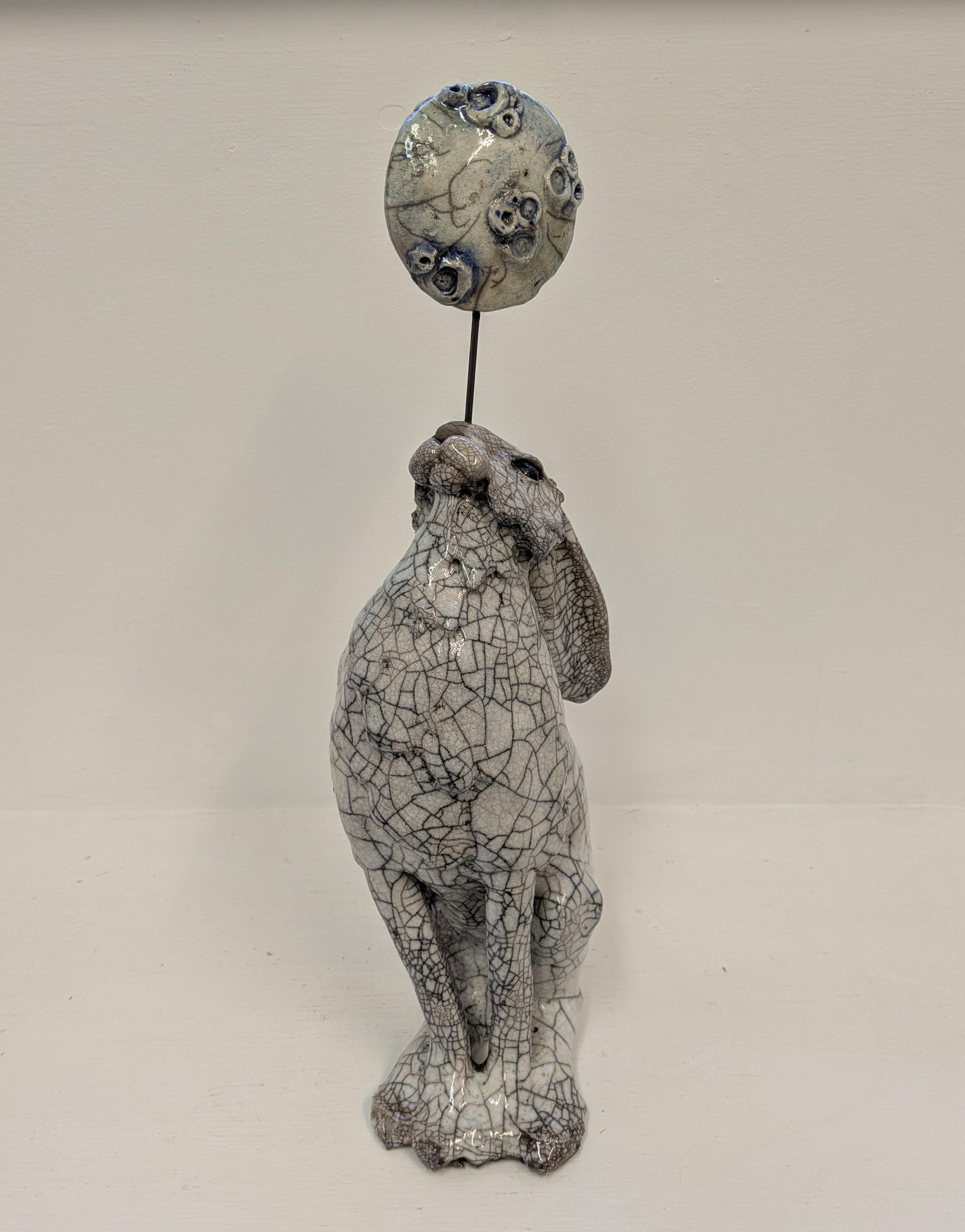 Moon Gazing Hare with Moon