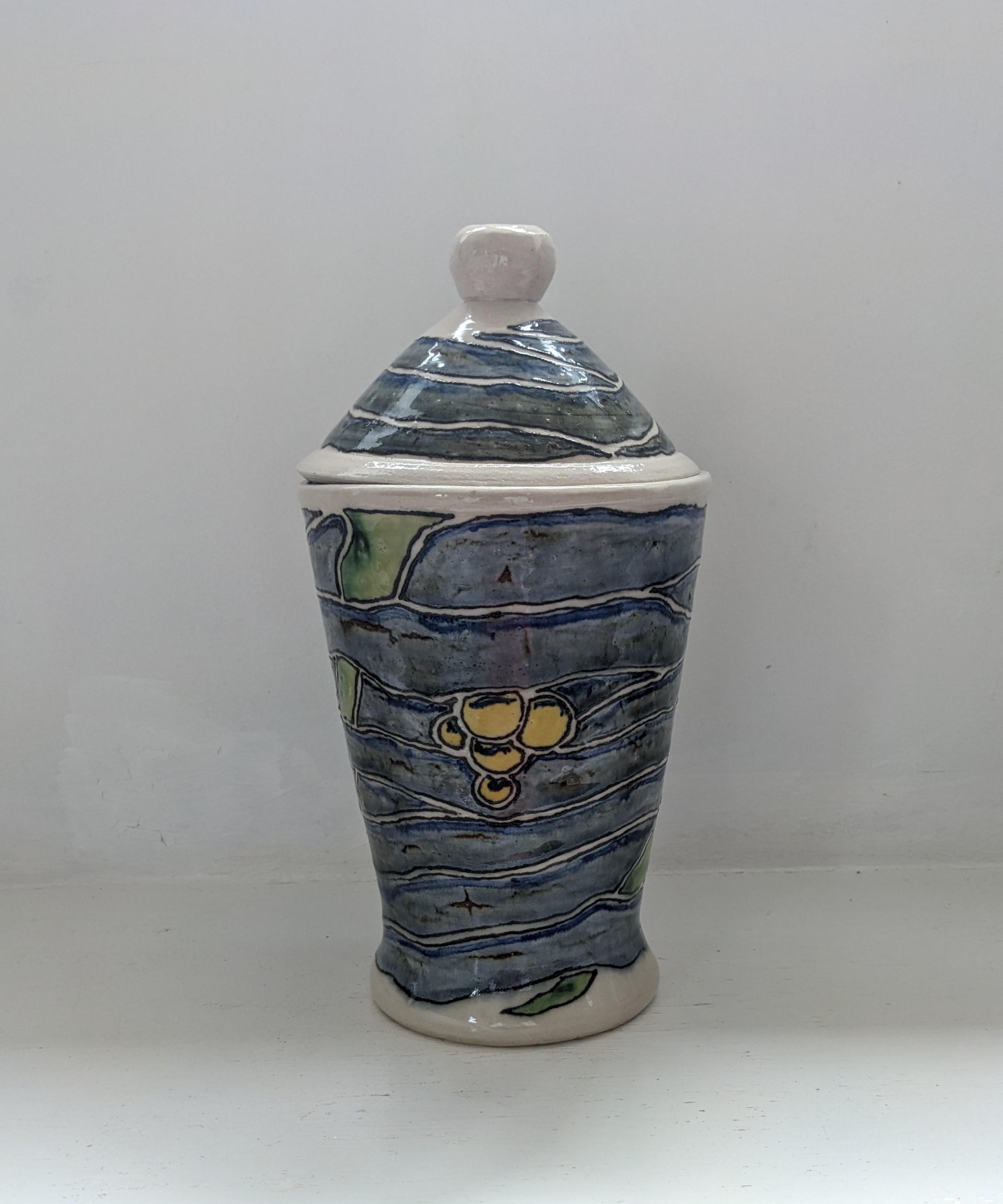 Seed Pearls Lidded Jar