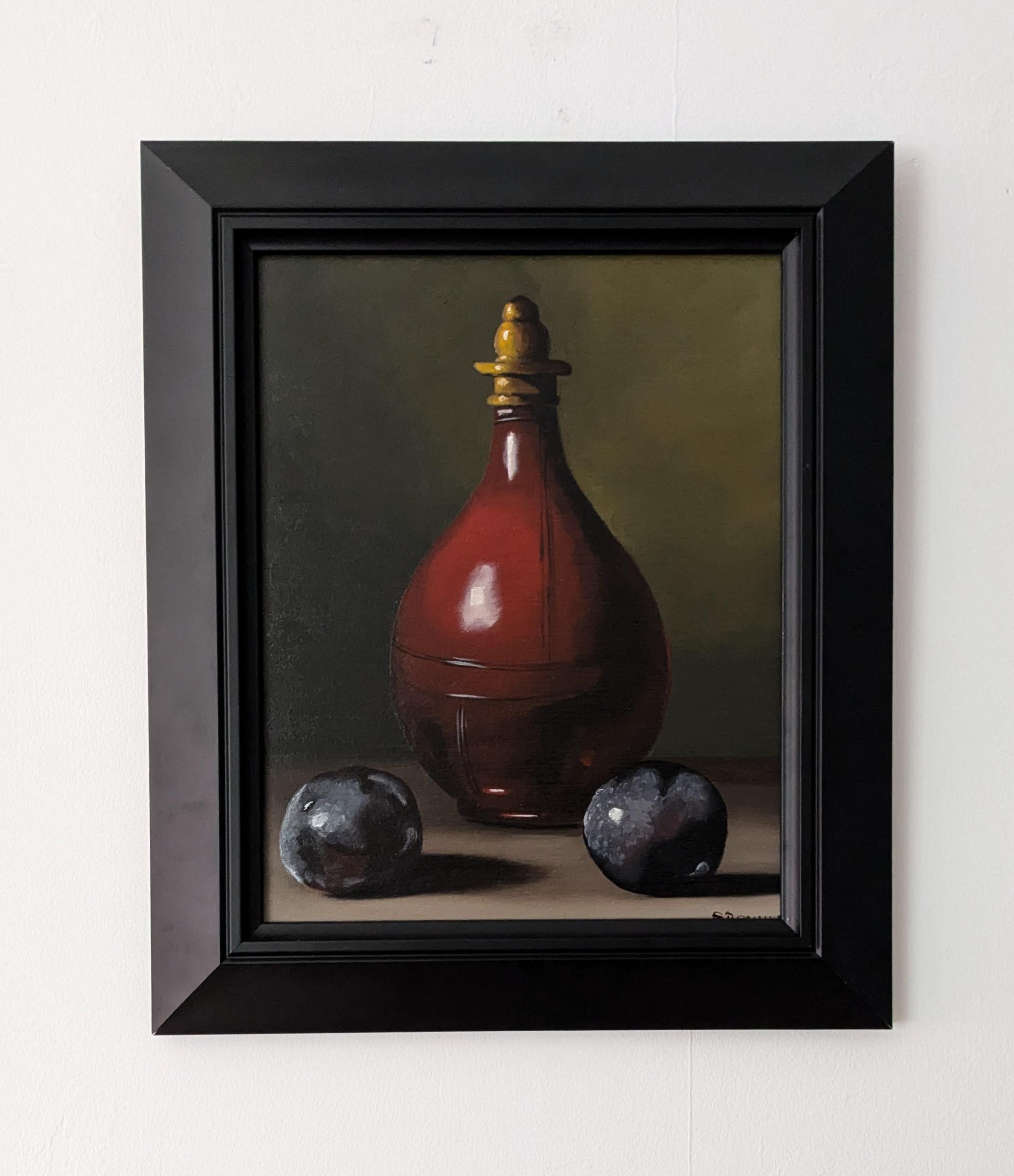 Oil Jar with Plums