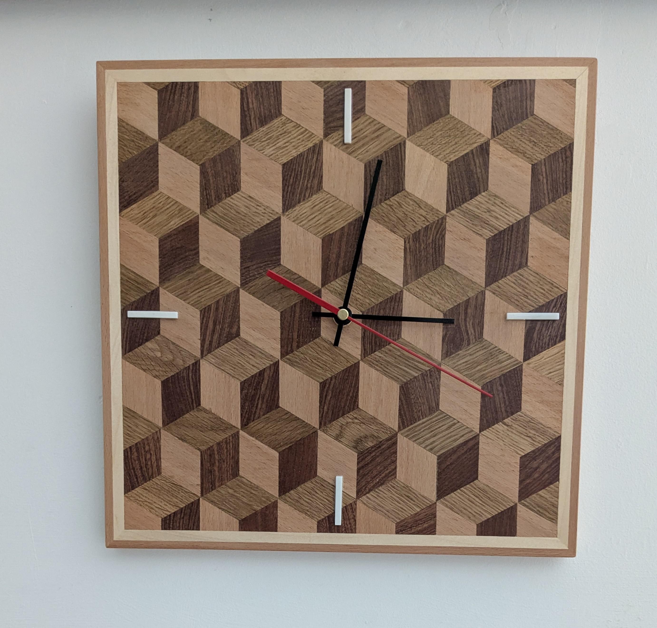 Cube Illusion Clock