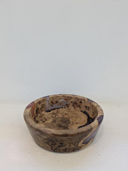 Oak Burr and Resin Bowl
