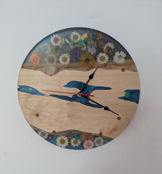 Floral Days Clock